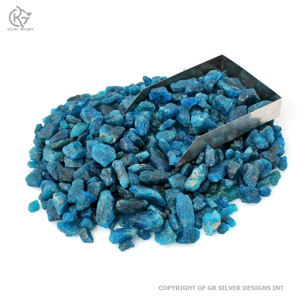 Blue Apatite Rough Earth Mined Gemstone