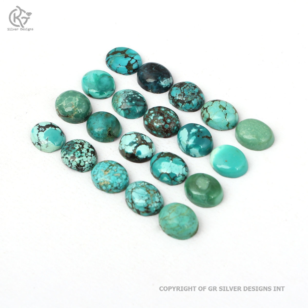 8x10 MM Oval Tibetan Turquoise 20Pcs Loose Gemstone