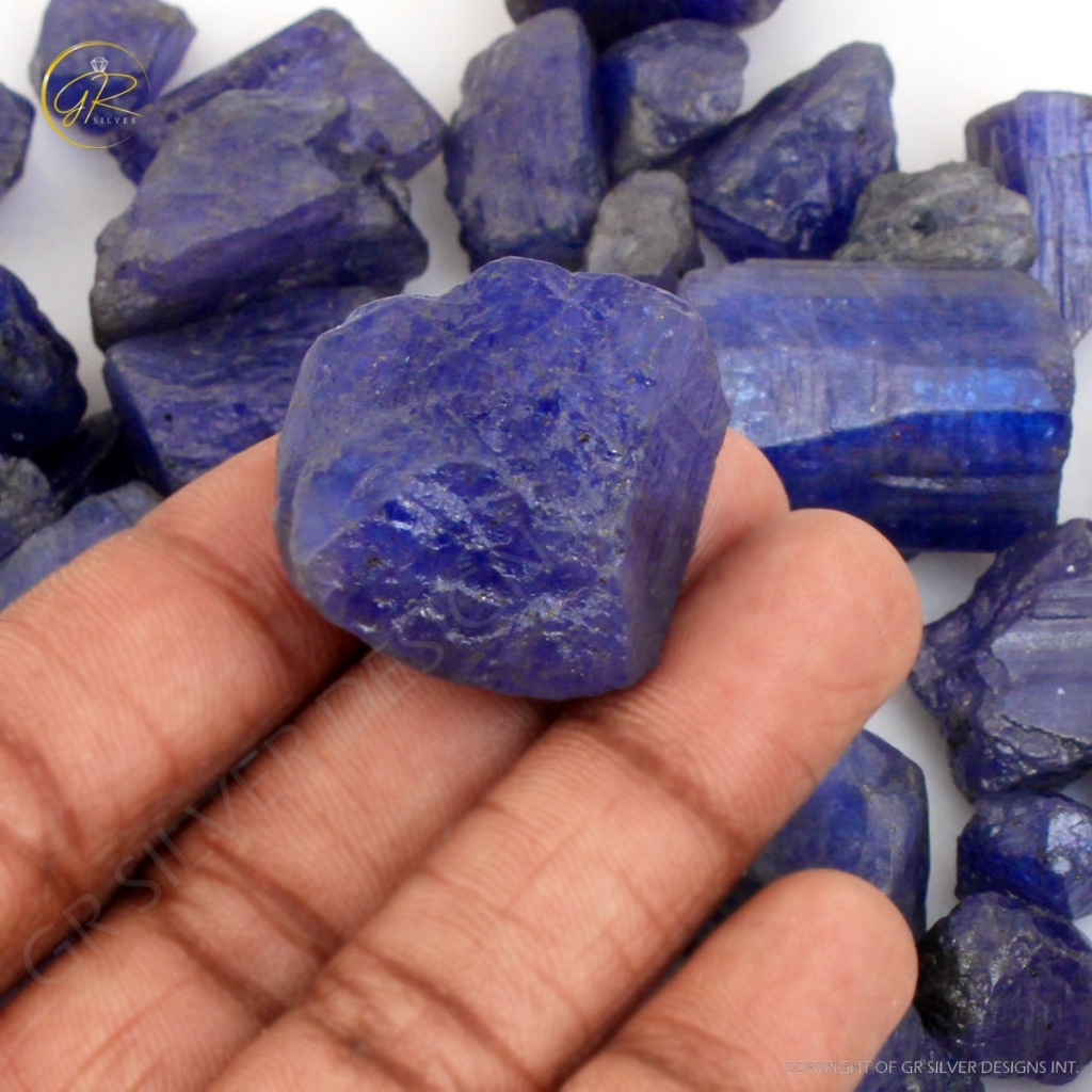 Natural Tanzanite Rough Loose Mineral Gemstone