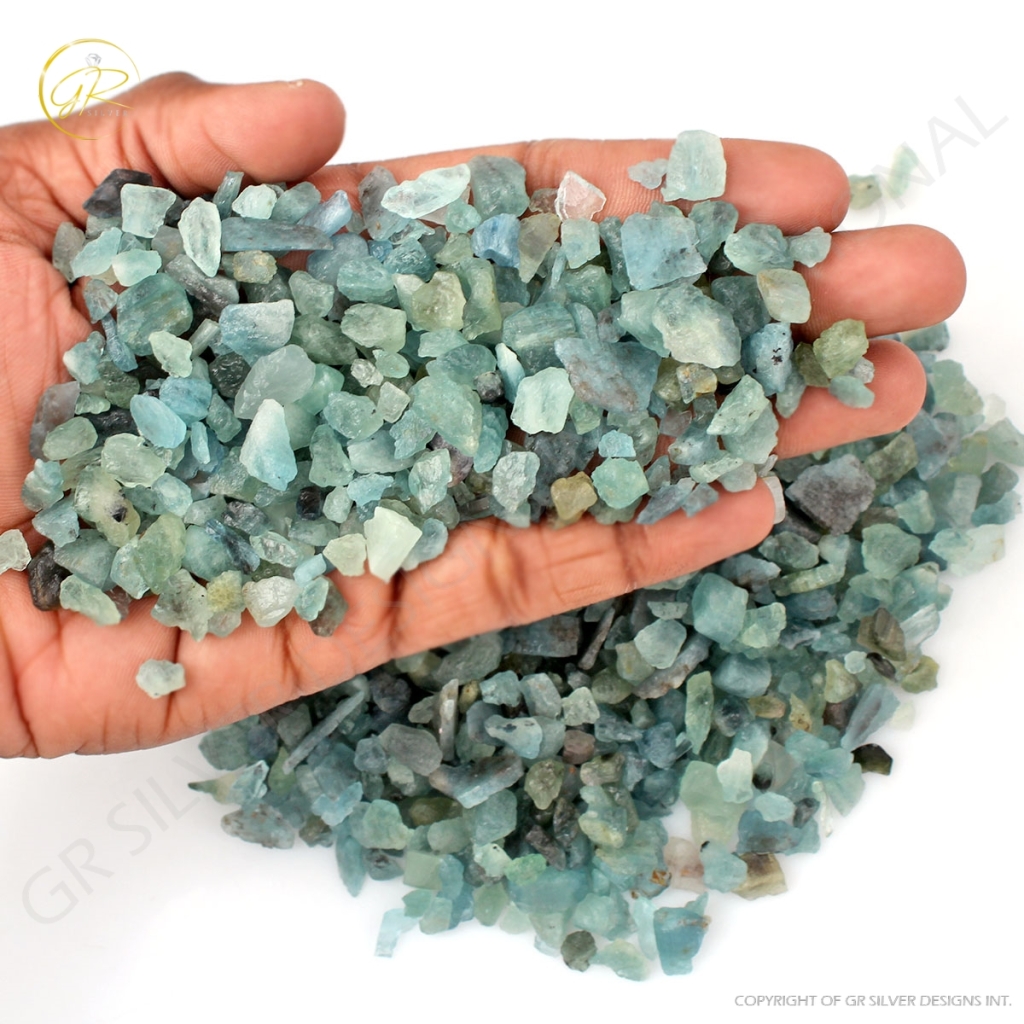 Natural Aquamarine Rough Loose Mineral Gemstone