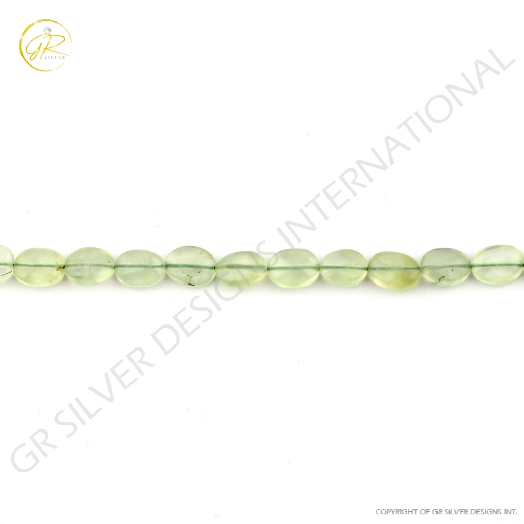 Prehnite Smooth Gemstone Mix Tumble Shape Beads For Jewelry