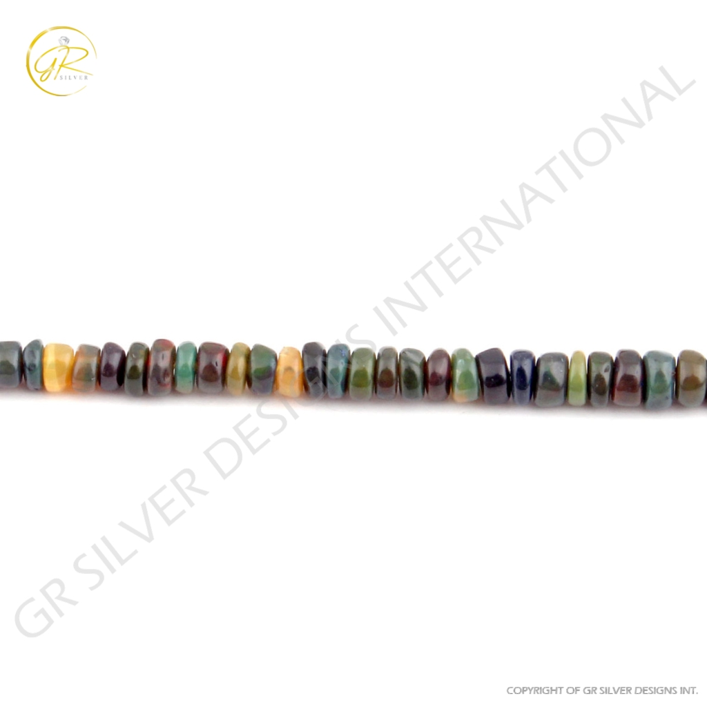 Natural Ethiopian Opal 5-8mm Round Gemstone Beads For Jewelry