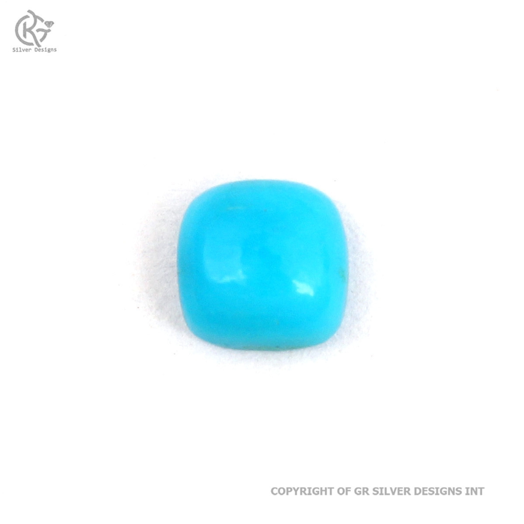 Natural American Turquoise 6 MM Cushion Cut Loose Gemstone